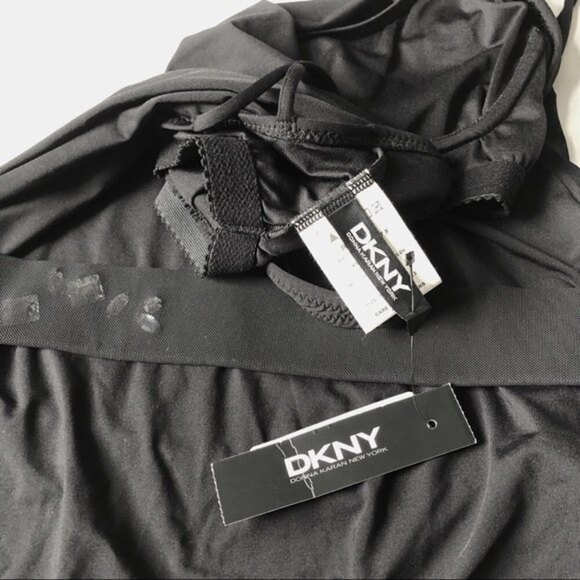 DKNY Women's Black One Piece Swimsuit with Belt - Picture 6 of 9